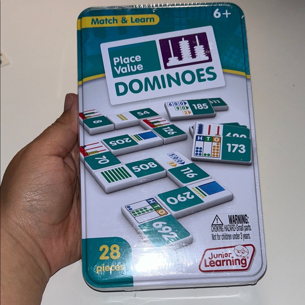 Junior Learning Place Value Dominoes Math Game Sealed and New!